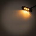 Lampa obrysowa obrysówka 3 LED pomarańczowa / żółta DARK 12-24V SLIM