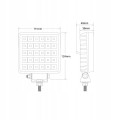 LAMPA ROBOCZA Z WŁĄCZNIKIEM 30 LED SZEROKOKĄTNA HALOGEN 12 24V HOMOLOGACJA
