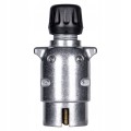 WTYCZKA przyczepy 7 PIN biegunowa ALUMINIOWA 12V wtyk