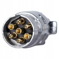WTYCZKA przyczepy 7 PIN biegunowa ALUMINIOWA 12V wtyk