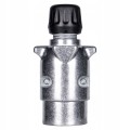 WTYCZKA przyczepy 7 PIN biegunowa ALUMINIOWA 12V wtyk