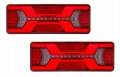 ZESTAW 2x LAMPA TYLNA LED DYNAMICZNY KIERUNEK 12/24 TIR KPL NEON DUŻA