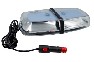 Lampa ostrzegawcza błyskowa LED 310 mm pomarańczowa belka kogut do zapalniczki magnes BLK0010