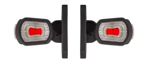 2x Lampa obrysowa trzyfunkcyjna na wysięgniku krótkim prostym P+L HORPOL LDCC 2777+76 KOMPLET