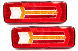 2x Lampa zespolona tylna LED dynamiczny kier NEON L1913 Uniwersalna KOMPLET