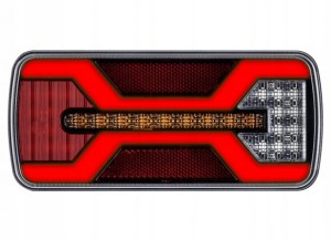 Lampa tylna zespolona LED X-SPIDER ciągnik przyczepa naczepa 12/24V