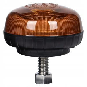 KOGUT lampa ostrzegawcza błyskowa LED SLIM MOCNA MINI na śrubę niska