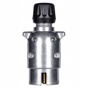 WTYCZKA przyczepy 7 PIN biegunowa ALUMINIOWA 12V wtyk