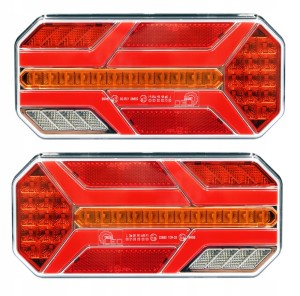 ZESTAW Lampa zespolona tylna LED dynamiczny kier NEON KPL