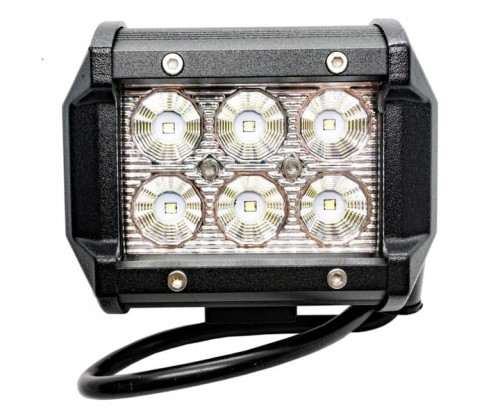 Lampa robocza 6 LED 18W 12 - 24 V Halogen Szperacz www.bmefekt.pl