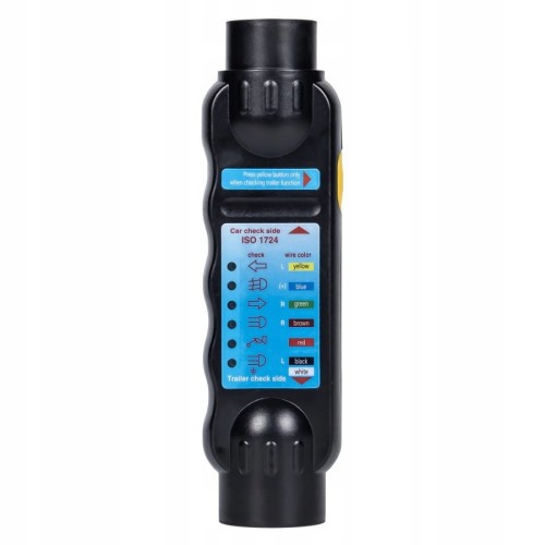 TESTER MIERNIK DO PRZYZCZEP GNIAZDA WTYCZKI 7 PIN na BATERIE 9V PRÓBNIK