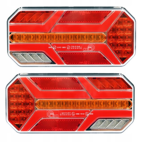 ZESTAW Lampa zespolona tylna LED dynamiczny kier NEON KPL
