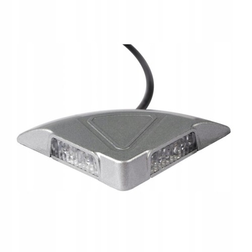 Lampa ostrzegawcza kogut do WINDY podest srebrna 4 LED 12V/24V L1983