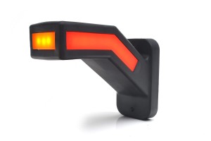 Lampa pozycyjna przyczepki naczepy obrysówka LED biało-czer-pom ROGOWA WAŚ 1167L