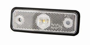 Lampa obrysowa przednia biała LED odblask FT-004B