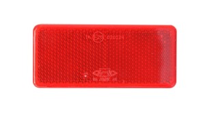 Odblask do przyczep CZERWONY odblaski lampy lamp klej taśma DOB-035C