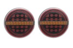 2x Lampa zespolona tylna LED diodowa NEON RING dynamiczny kier. 12/24V 3 funkcyjna