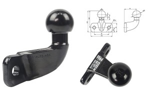 Uniwersalna kula kuta Auto-Hak na 2 śruby o rozstawie 90mm PK2