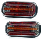 2x Lampa zespolona tylna LED FT-230 NT PM diodowa KOMPLET przeciwmgielna