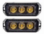 2x LAMPA OSTRZEGAWCZA 3LED STROBOSKOP LAWETA POMOC LW0023 