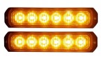 2x LAMPA OSTRZEGAWCZA 6LED STROBOSKOP LAWETA POMOC LW0032