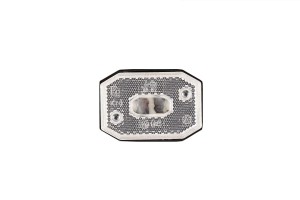 Lampa obrysowa obrysówka przednia biała odblask FRISTOM FT-001B