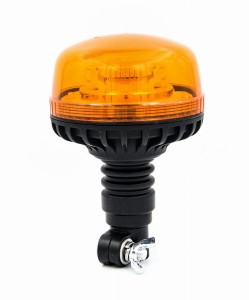 Lampa ostrzegawcza błyskowa LED diodowa pomarańczowa kogut na trzpień 12/24V ALR0061