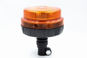 Lampa ostrzegawcza błyskowa rotacyjna 8 LED pomarańczowa kogut na trzpień 12/24V ALR0043