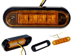 Lampa obrysowa obrysówka LED diodowa POMARAŃCZOWA 12-24V boczna