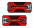 ZESTAW Lampy tylne zespolone LED X-SPIDER ciągnik przyczepa naczepa 12/24V