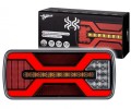 Lampa tylna zespolona LED X-SPIDER ciągnik przyczepa naczepa 12/24V