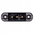 Lampa obrysowa obrysówka 3 LED pomarańczowa / żółta DARK 12-24V SLIM