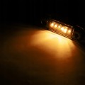 Lampa obrysowa obrysówka 6 LED pomarańczowa / żółta DARK 12-24V SLIM