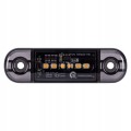 Lampa obrysowa obrysówka 6 LED pomarańczowa / żółta DARK 12-24V SLIM