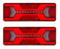 ZESTAW 2x LAMPA TYLNA LED DYNAMICZNY KIERUNEK 12/24 TIR KPL NEON DUŻA