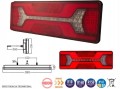 ZESTAW 2x LAMPA TYLNA LED DYNAMICZNY KIERUNEK 12/24 TIR KPL NEON DUŻA
