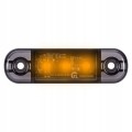 ZESTAW 6x Lampa obrysowa obrysówka 3 LED pomarańczowa żółta DARK SLIM